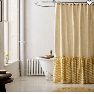 West Elm Rhode Thistle Shower Curtain ,72" x 74", Dijon